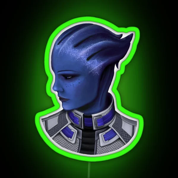 Liara T Soni From Mass Effect RGB Neon Sign