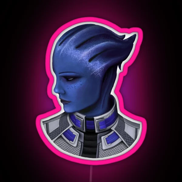 Liara T Soni From Mass Effect RGB Neon Sign