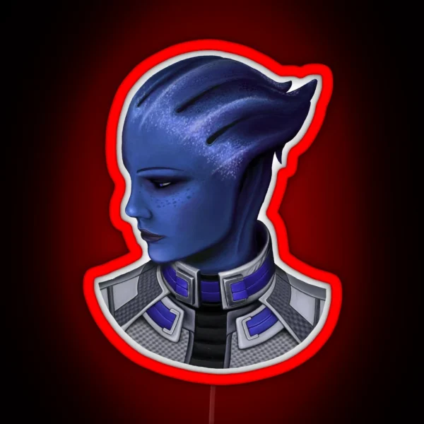 Liara T Soni From Mass Effect RGB Neon Sign