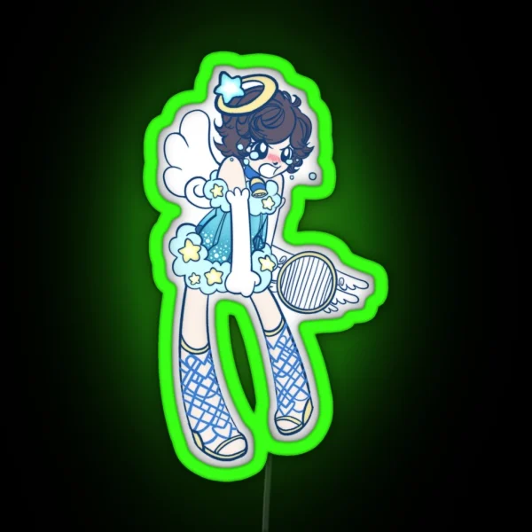 Lieutenant Oscar Bitter Angel RGB Neon Sign