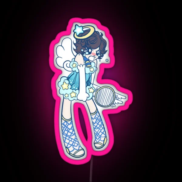 Lieutenant Oscar Bitter Angel RGB Neon Sign