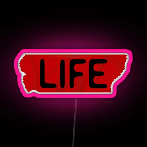Life Duct Tape RGB Neon Sign