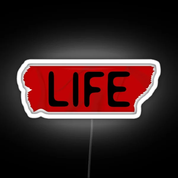 Life Duct Tape RGB Neon Sign