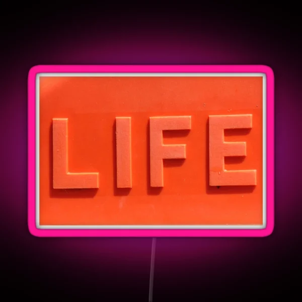 LIFE IS A GIFT OPEN IT FULLY RGB Neon Sign