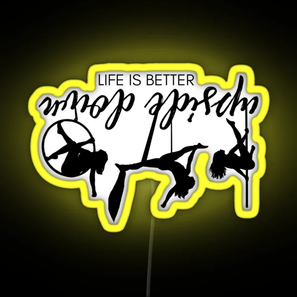 Life Is Better Upside Down Aerial Trio RGB Neon Sign