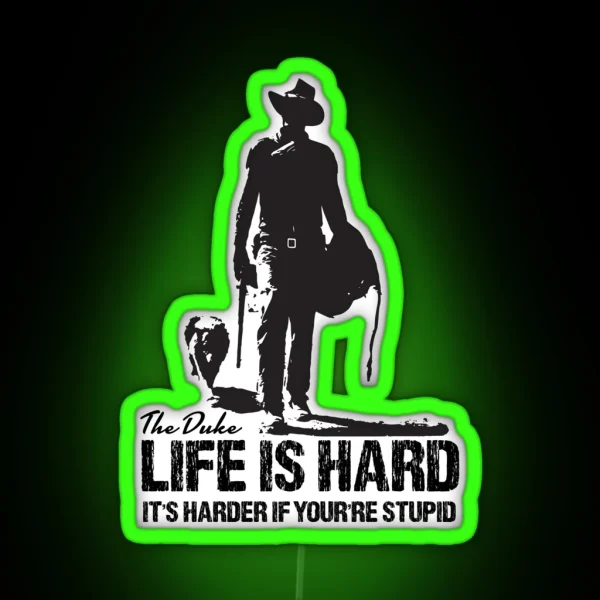 Life Is Hard RGB Neon Sign