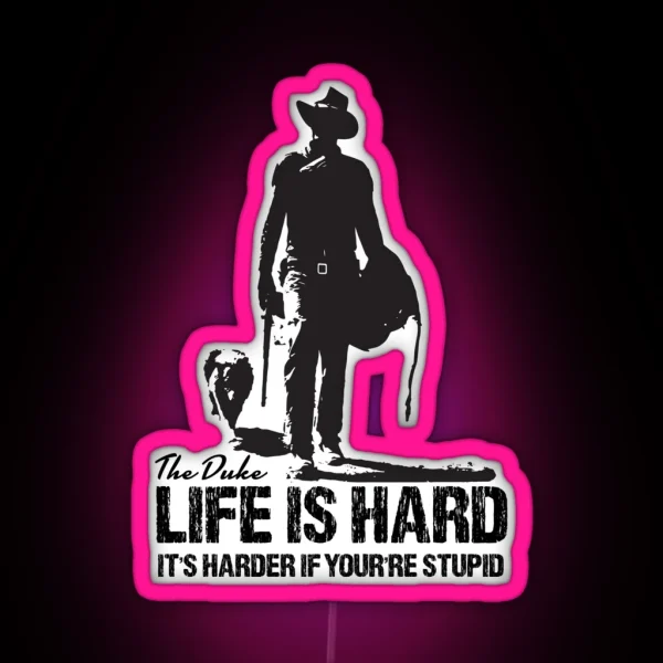 Life Is Hard RGB Neon Sign