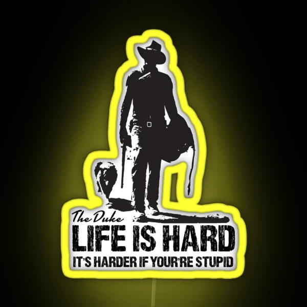 Life Is Hard RGB Neon Sign