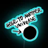 RGB neon sign displaying 'Life Is Strange Hole To Another Universe'—a mysterious and intriguing design that invites curios...