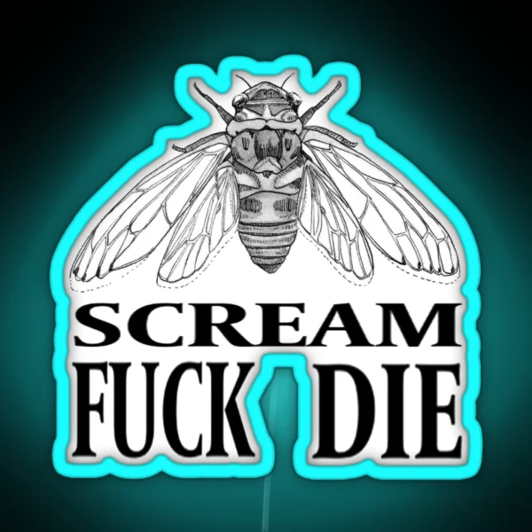 Life Of A Cicada RGB Neon Sign