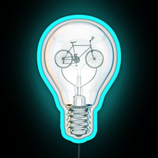Light Bicycle Bulb RGB Neon Sign