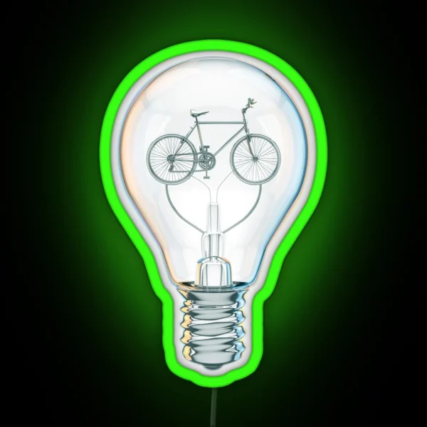 Light Bicycle Bulb RGB Neon Sign