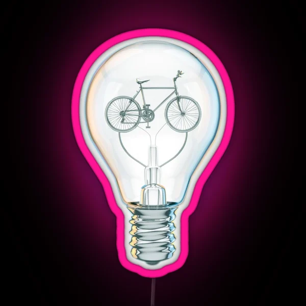 Light Bicycle Bulb RGB Neon Sign