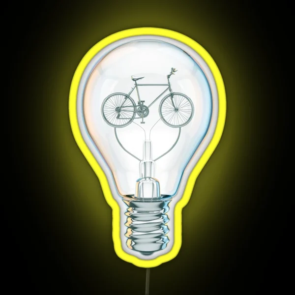 Light Bicycle Bulb RGB Neon Sign