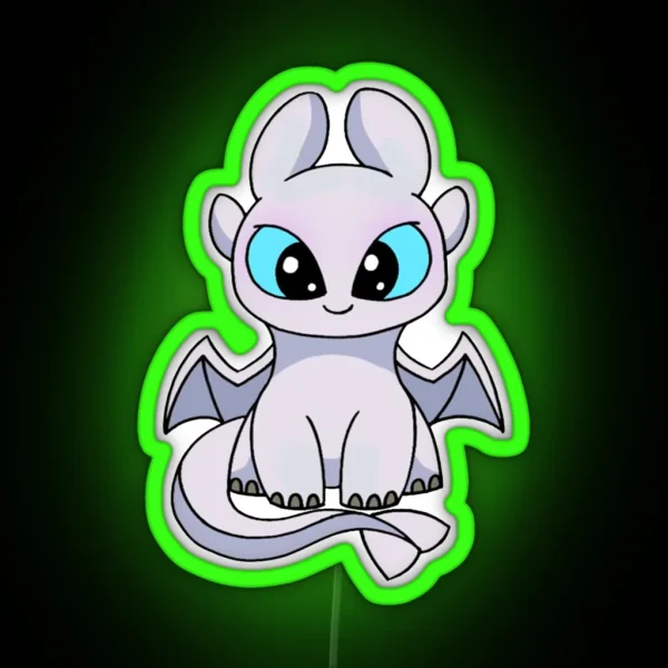 Light Fury Toothless RGB Neon Sign