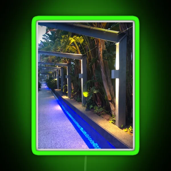 Lighting A Walkway RGB Neon Sign