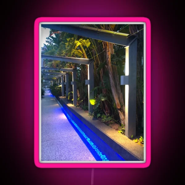 Lighting A Walkway RGB Neon Sign