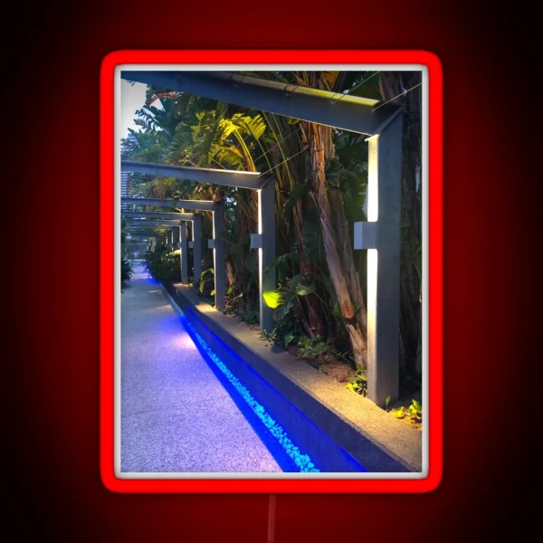 Lighting A Walkway RGB Neon Sign