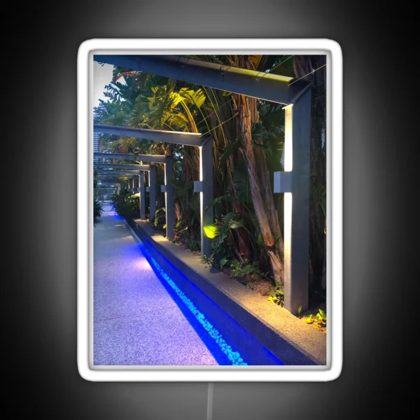 Lighting A Walkway RGB Neon Sign
