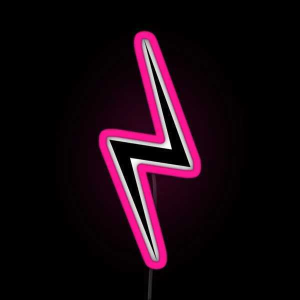 Lightning Bolt RGB Neon Sign