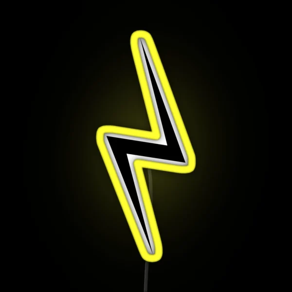 Lightning Bolt RGB Neon Sign