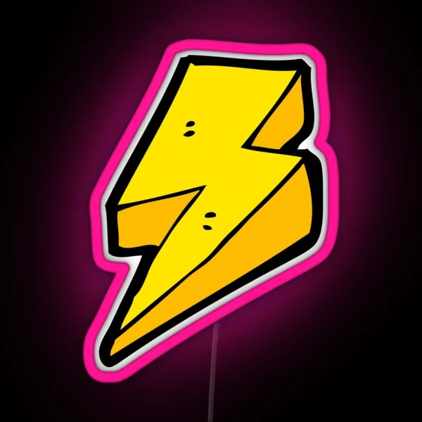 Lightning Bolts RGB Neon Sign