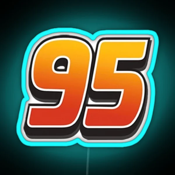 Lightning Mcqueen Cars 95 RGB Neon Sign