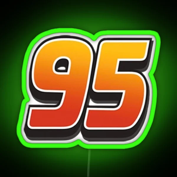 Lightning Mcqueen Cars 95 RGB Neon Sign