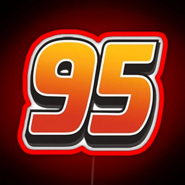 Lightning Mcqueen Cars 95 RGB Neon Sign