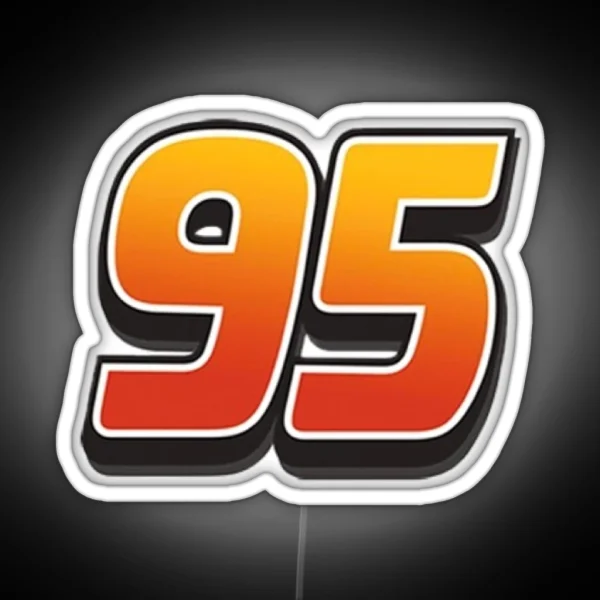 Lightning Mcqueen Cars 95 RGB Neon Sign