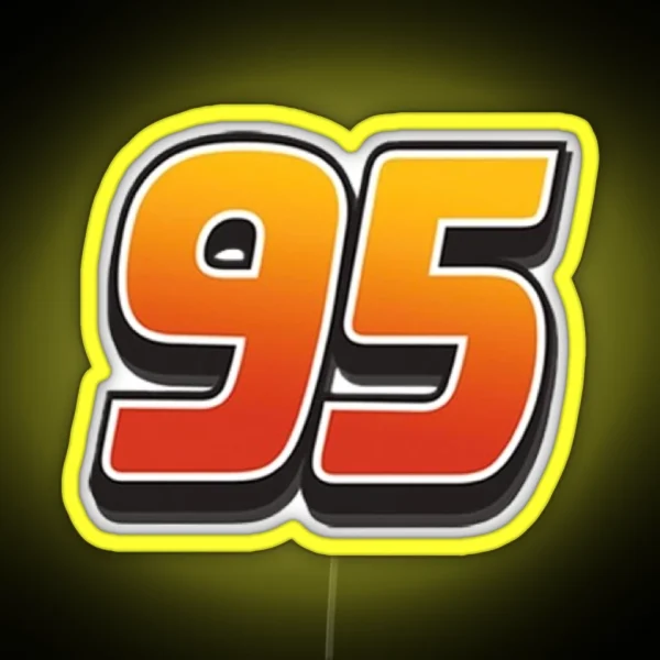 Lightning Mcqueen Cars 95 RGB Neon Sign