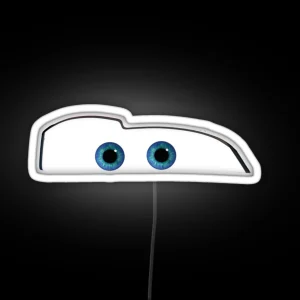 Lightning Mcqueen Eyes RGB Neon Sign