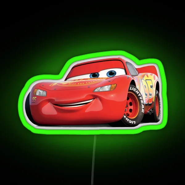 Lightning Mcqueen RGB Neon Sign