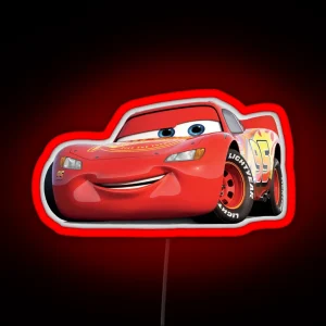 Lightning Mcqueen RGB Neon Sign