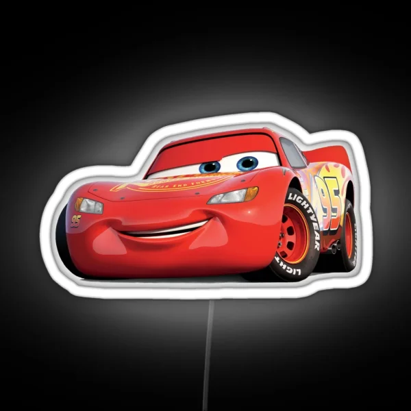 Lightning Mcqueen RGB Neon Sign