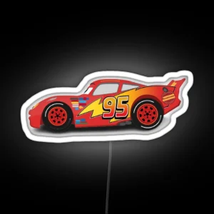 Lightning MCQUEEN RGB Neon Sign