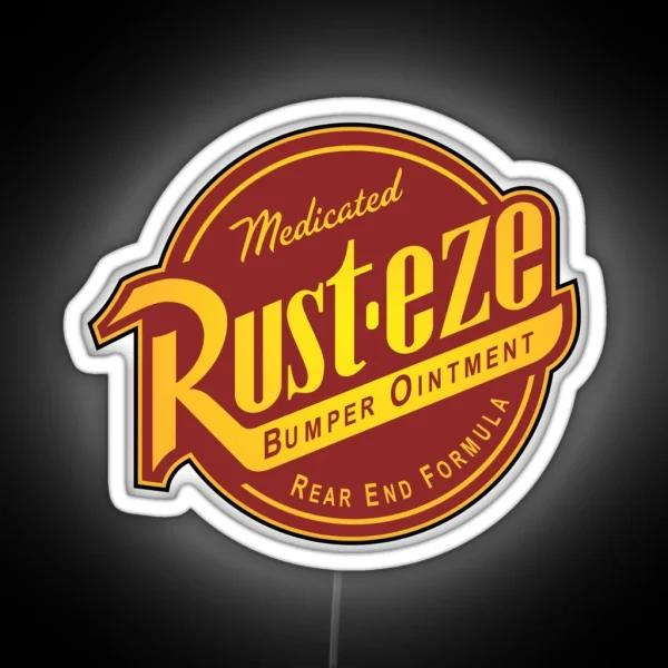 Lightning Mcqueen Rust Eze Led RGB Neon Sign