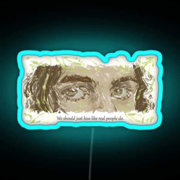 Like Real People Do Hozier Song Dark Font RGB Neon Sign