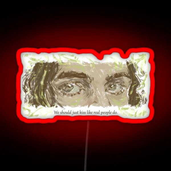 Like Real People Do Hozier Song Dark Font RGB Neon Sign