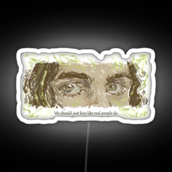 Like Real People Do Hozier Song Dark Font RGB Neon Sign