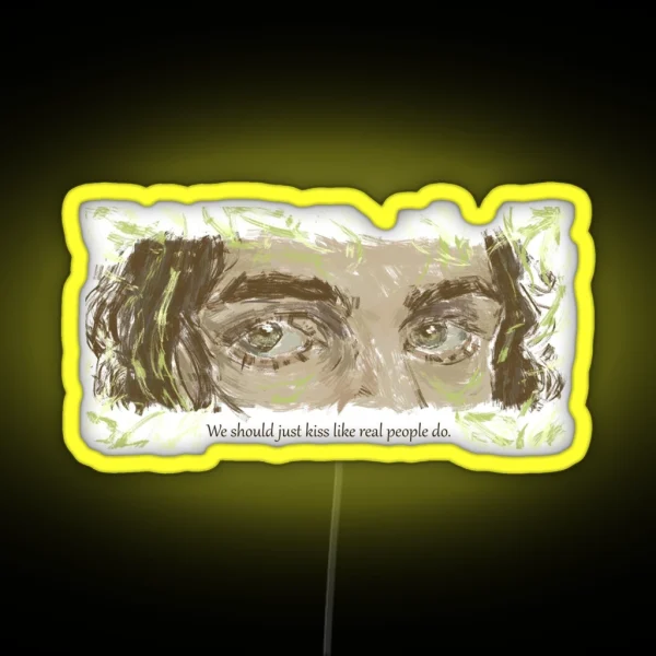 Like Real People Do Hozier Song Dark Font RGB Neon Sign