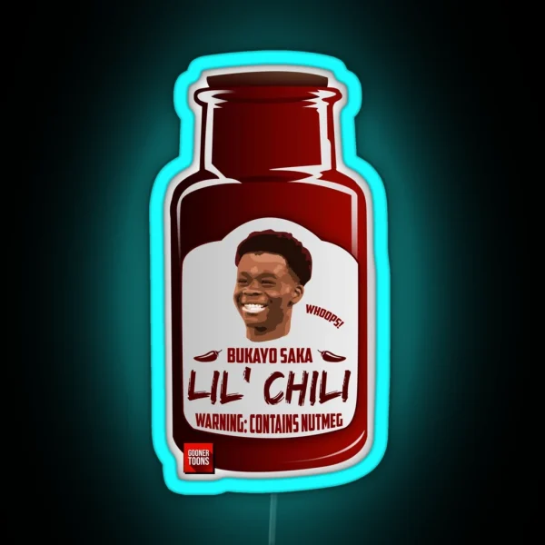 Lil Chili Bukayo Saka RGB Neon Sign