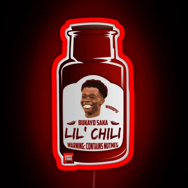Lil Chili Bukayo Saka RGB Neon Sign