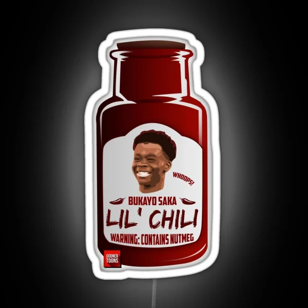 Lil Chili Bukayo Saka RGB Neon Sign