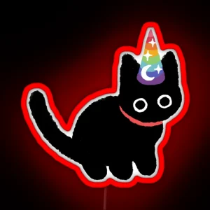Lilcat Wizard Gay RGB Neon Sign