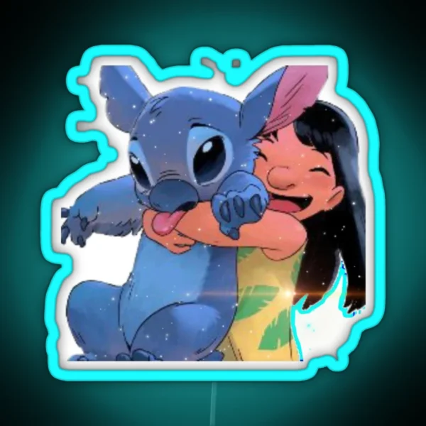 Lilo And Stitch RGB Neon Sign