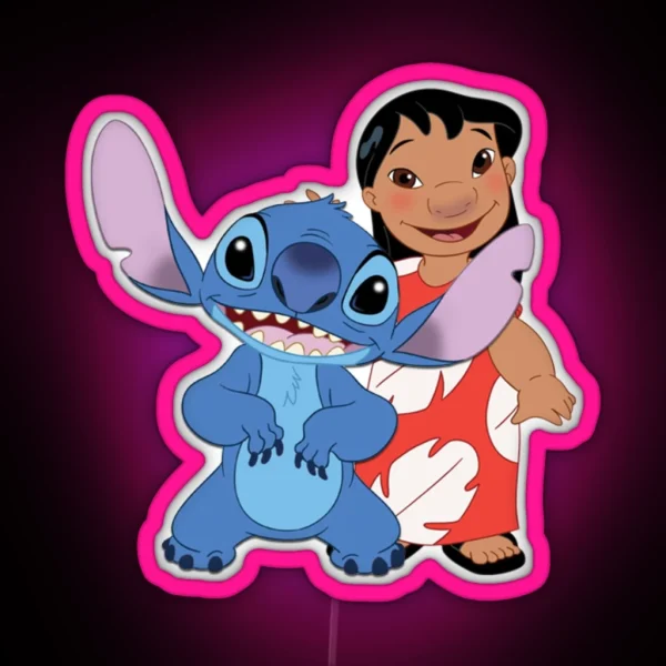 Lilo And Stitch Summer RGB Neon Sign