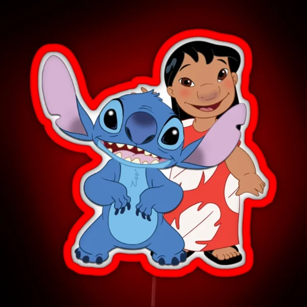 Lilo And Stitch Summer RGB Neon Sign