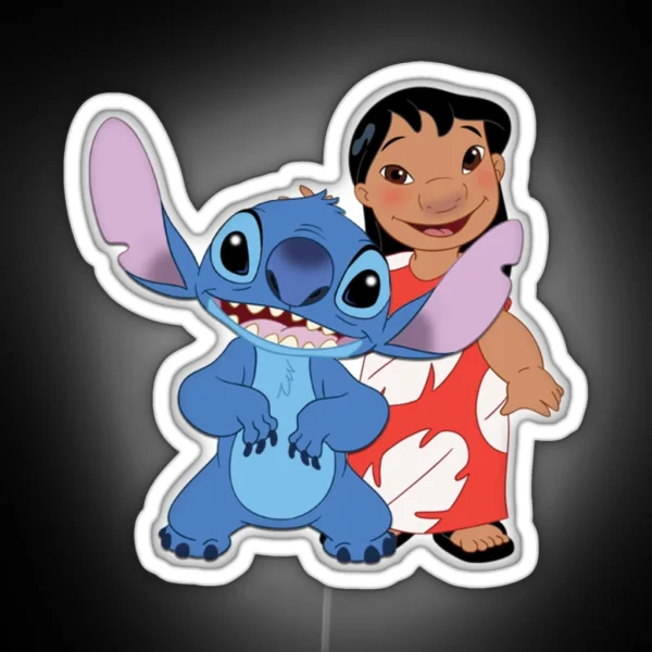 Lilo And Stitch Summer RGB Neon Sign