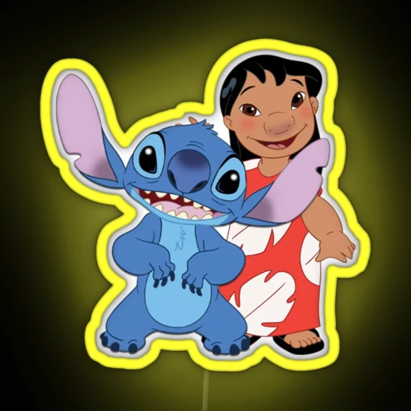 Lilo And Stitch Summer RGB Neon Sign